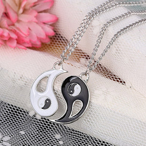 Best Friends Couple Chain Necklace pendant Lover Gift Valentine's Day