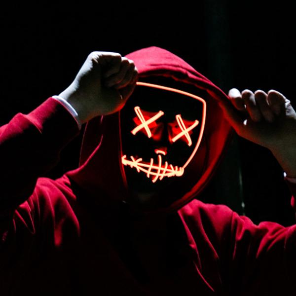 Halloween Mask LED Light Up Party Masks The Purge Election Year Great Funny Masks Festival Cosplay Costume Supplies Glow In Dark