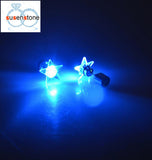 SUSENSTONE Earrings LED 1 Pair Of Personalized Fashion Dance Party Lights Flashing LED Ear Earring Bright Stud Earrings