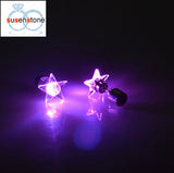 SUSENSTONE Earrings LED 1 Pair Of Personalized Fashion Dance Party Lights Flashing LED Ear Earring Bright Stud Earrings