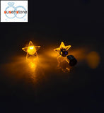 SUSENSTONE Earrings LED 1 Pair Of Personalized Fashion Dance Party Lights Flashing LED Ear Earring Bright Stud Earrings