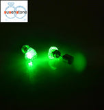 SUSENSTONE Earrings LED 1 Pair Of Personalized Fashion Dance Party Lights Flashing LED Ear Earring Bright Stud Earrings