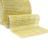 1 yard/90cm Bling Diamond mesh Wrap ribbon silver Rhinestone Mesh Roll Tape Tulle Crystal Ribbon cake wedding decoration