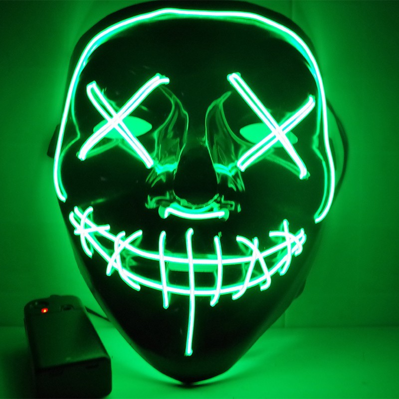 Halloween Mask LED Light Up Party Masks The Purge Election Year Great Funny Masks Festival Cosplay Costume Supplies Glow In Dark