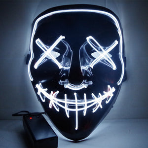 Halloween Mask LED Light Up Party Masks The Purge Election Year Great Funny Masks Festival Cosplay Costume Supplies Glow In Dark