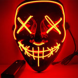 Halloween Mask LED Light Up Party Masks The Purge Election Year Great Funny Masks Festival Cosplay Costume Supplies Glow In Dark