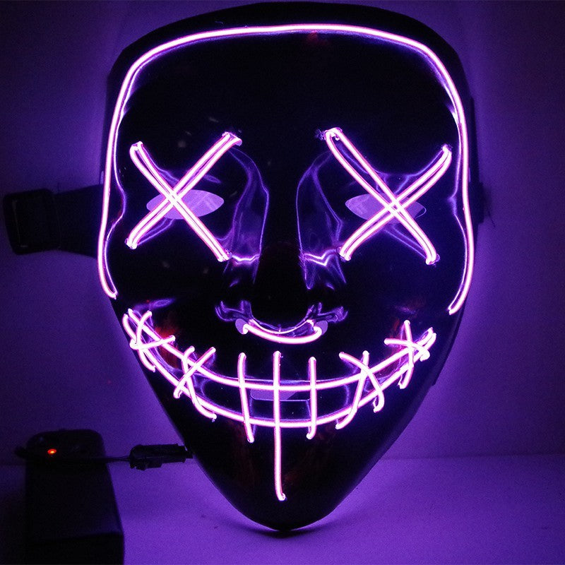 Halloween Mask LED Light Up Party Masks The Purge Election Year Great Funny Masks Festival Cosplay Costume Supplies Glow In Dark