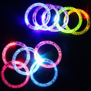 Fluorescence Stick Electronic LED Flash Bracelet Light emitting Glow quality Random Color