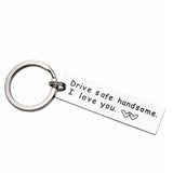 Drive Safe, Boyfriend Gift, Aluminum, Couples Keychain, Engraved Keychain, Husband Gift, Boyfriend Gift